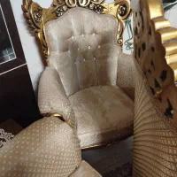 مبلمان استیل طلایی|مبلمان خانگی و میز عسلی|تویسرکان, |دیوار