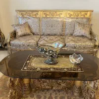 مبلمان استیل کتیبه ای 9 نفره به همراه ناهارخوری