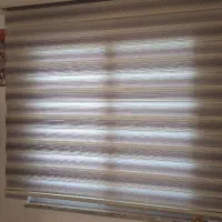 پرده کرکره ای ۲عدد به رنگ کرم شکلاتی|پرده، رانر، رومیزی|رشت, گلسار|دیوار
