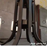 لوستر مشکی شش شاخه|لوستر و چراغ آویز|کرج, حیدرآباد|دیوار