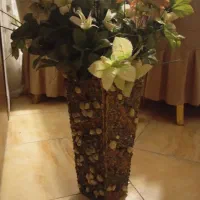 گلدون سنگی|گل مصنوعی|کرج, شاهین‌ویلا|دیوار