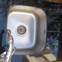 سینک به همراه شیر اهرمی|مصالح و تجهیزات ساختمان|قم, بنیاد|دیوار