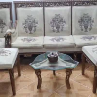 فروش مبل سلطنتی ۷ نفره با ۳تامیز عسلی