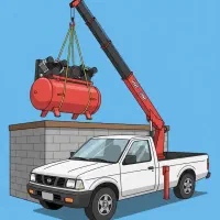 جرثقیل نیسان ۲تن فوری اقتصادی (۲۴ ساعته)