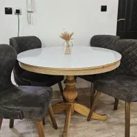 میز گرد ناهارخوری|میز و صندلی غذاخوری|رشت, حمیدیان|دیوار