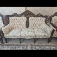 مبل استیل ۹ نفره به همراه نهارخوری ۶ نفره