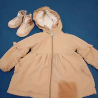 نیم بوت وپالتو دخترانه