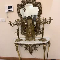 آیینه شمعدان برنز