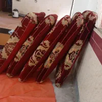 شش عدد پشتی تکیه برای رستوران یا کافه در حد نو