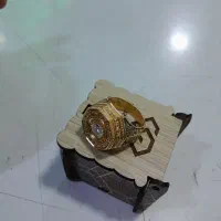 انشگتر نقره ابکاری طلا مدل ایما مخراج استاد مقدم|جواهرات|قدس, شهر‌قدس|دیوار