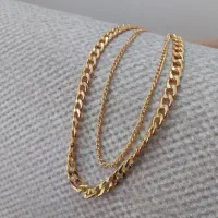 گردنبند ۲لاینه،کارتیر،جنس ترک، نو نو