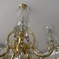 لوستر کریستال اصل رنگ ثابت|لوستر و چراغ آویز|مشهد, عامل|دیوار