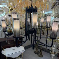 لوستر مینی مال مشکی ۱۲ شاخه