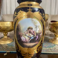 ظروف سرمه ای طلاکوب|ظروف سرو و پذیرایی|اهواز, امانیه|دیوار