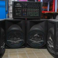 یکدستگاه آمپلیفایر حرفهای + ۴ عدد باند ۲۰۰ وات|صوتی و تصویری|میناب, |دیوار