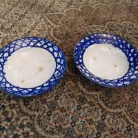 بشقاب قاجاری سفالی قدیمی