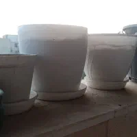 گلدان سفال وپلاستیکی