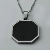 گردنبند حرارتی عکس دار با زنجیر استیل