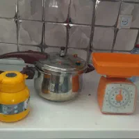 باسلام زودپز المانی اصل ویک عددترازو بافلاکس چای|ظروف پخت‌وپز|شیراز, میانرود|دیوار