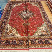 جفت قالی ۶متری دستباف لاکی سرمه ای