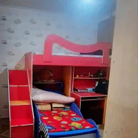 سرویس خواب دونفره  تخت دوطبقه جادار|تخت و سرویس خواب|رشت, توشیبا|دیوار