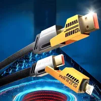 کابل شارژ و تبدیل چهار کاره flat wire