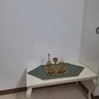 سرویس مبلمان چوب ۷نفره بامیز جلومبلی چوبی|مبلمان خانگی و میز عسلی|مشهد, کوی المهدی|دیوار