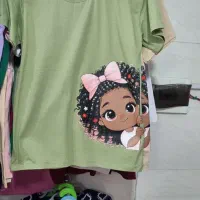 تیشرت چاپ دختر و ببعی|لباس|یزد, |دیوار