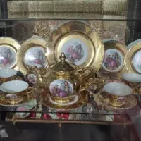 عتیقه آب طلا کاری شده
