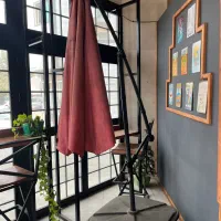 سایبان و‌ چتر پایه از بغل|کافی‌شاپ و رستوران|قائم‌شهر, |دیوار