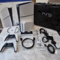ps5 اسلیم آکبند با کیف+استند شارژر+فن+استند پایه