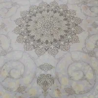 روفرشی ۱۲ متری مخمل رنگ کرم طلایی