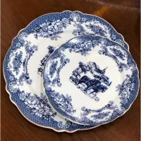 ظروف زیبای گل آبی طرح ویلج اسب سوار|ظروف سرو و پذیرایی|ارومیه, |دیوار