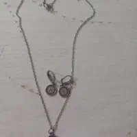 نیم ست گردنبندوگوشواره