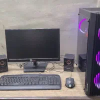 کامپیوتر با لوازم کامل و میز ( سیستم گیم )