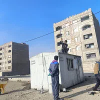 کانکس ۱۰ متری سفید با برق کشی( دست دوم در حد)