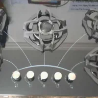 گاز صحفه شیشه ای استیل  مارک اخوان