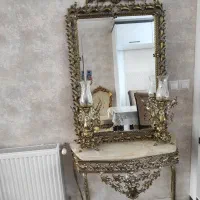 اینه شمعدان برنز