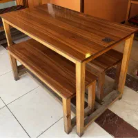 میز و نیمکت چوبی|کافی‌شاپ و رستوران|اردبیل, |دیوار