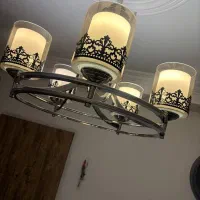 لوستر ۵ شاخه سیلور (۲عدد)
