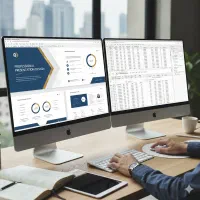 ساخت پاورپوینت و اکسل