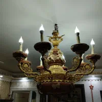 2عددلوستر یک عدد 6شاخه یک عدد 8شاخه و مشعل قدی