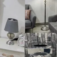 آباژور ایستاده و رومیزی ست زباله و جای دستمال