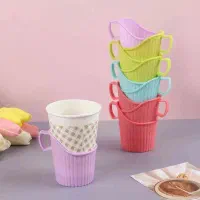 نگهدارنده لیوان یکبار مصرف 10عددی (سفر/پیک‌نیک)