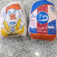 مرغ تازه با سبد کالا