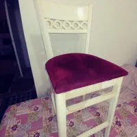 صندلی کانتر سفارشی تیسا چوب دو عدد درحد نو