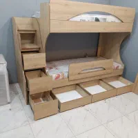 تخت دوطبقه شیک مدل D-075 نما ساده