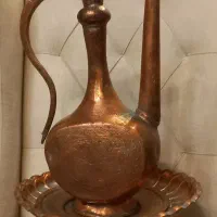 افتابه و لگن  قدیمی برنجی