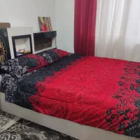 تخت دو نفر همراه میز ارایش ریلی|تخت و سرویس خواب|تهران, سلسبیل جنوبی|دیوار