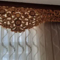 قاب پرده جنس چوب و منبت